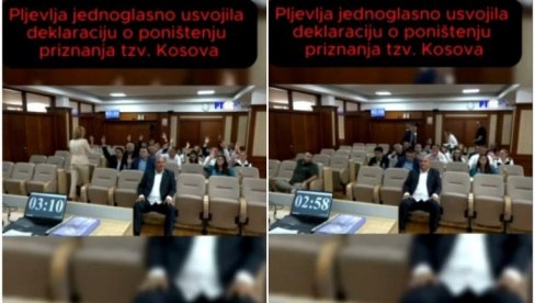 POSLE ZETE: Pljevlja jednoglasno usvojila deklaraciju o poništenju priznanja tzv. Kosova