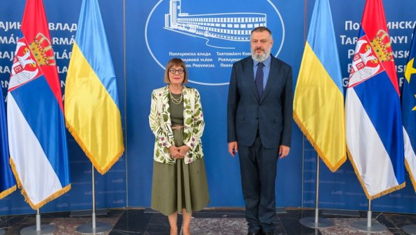САРАДЊА ПОКРАЈИНЕ И УКРАЈИНЕ: Сусрет амбасадора Литвиненка са Мајом Гојковић
