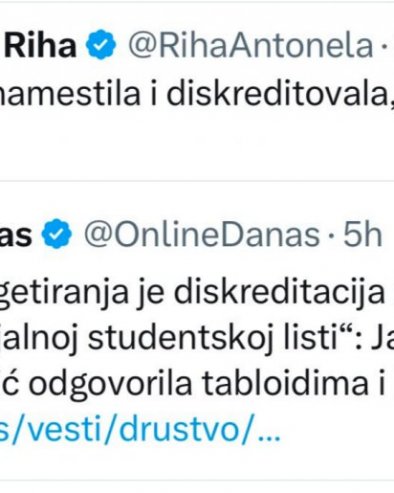 НИ БЛОКАДЕРИ НИСУ НАСЕЛИ НА ПРОПАГАНДУ ЈАСМИНЕ ПАУНОВИЋ: Покушај прања их још више упрљао