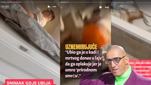 (UZNEMIRUJUĆE) Objavljen snimak: Kristijan ga je UBIO u kadi, a onda ga oplakivao u lajvu i snimao mrtvog (VIDEO)