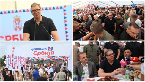 VIDEĆETE MAŠINE ZA 3 DANA, SVE ĆE BITI GOTOVO ZA MESEC! Vučić sa narodom kod Bogatića: Stiže povećanje plata i penzija, borite se za Srbiju