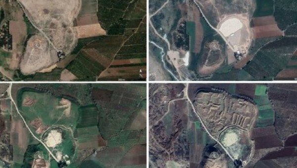 САТЕЛИТИ ОТКРИЛИ ЈЕЗИВУ ТАЈНУ СИРИЈЕ: Булдожери уништили древна налазишта стара хиљадама година (ФОТО)