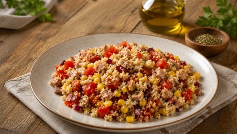 KUSKUS SALATA SA TUNJEVINOM: Lagan i ukusan obrok koji se sprema za 15 minuta