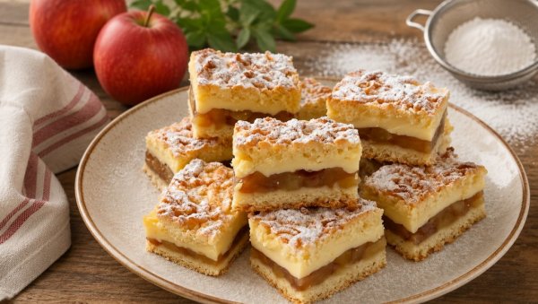 КОЛАЧ СА ЈАБУКАМА И ПУДИНГ КРЕМОМ: Летњи десерт који се топи у устима