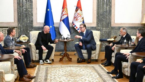 VUČIĆ SA DELEGACIJOM UFC: Karte prodate za 22 minuta - nisam znao da je UFC toliko popularan u ovoj zemlji (VIDEO)