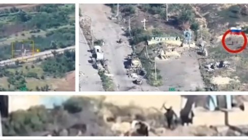 RUSKI JURIŠNICI HARAJU MAGISTRALOM KONSTANTINOVKA-DRUŽKOVKA: Snimak koji Ukrajincima ledi krv u žilama (VIDEO)