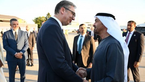 VELIKI GOST U BEOGRADU Vučić dočekao šeika Mohameda bin Zajeda: Srbija i UAE imaju prijateljstvo koje postaje sve snažnije! (FOTO/VIDEO)