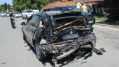 ПОВРЕЂЕН ВОЗАЧ „БМВ“: Удес на Ибарској магистрали код Краљева