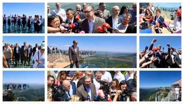 НА ЈЕДНОМ СМО ОД НАЈЛЕПШИХ МЕСТА У СРБИЈИ Вучић: Видиковац на Каблару чудесан - позивам све грађане да га посете (ВИДЕО)