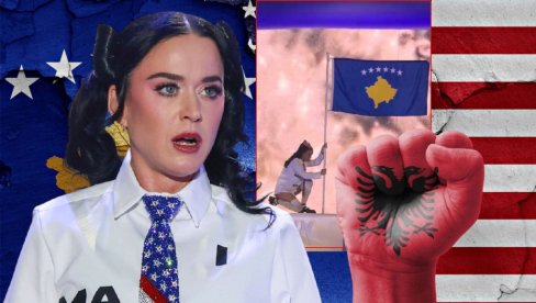 СКАНДАЛ! Бизаран наступ у Приштини: Певачица Кејти Пери изнела заставу тзв. Косова - Албанци бесни, расправа на мрежама