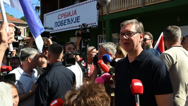 ПРЕДСЕДНИК ОБИЛАЗИ ЈУГОРИСТОК СРБИЈЕ: Вучић посетио газдинство породице Панчић, саслушао проблеме мештана Темскe (ВИДЕО)